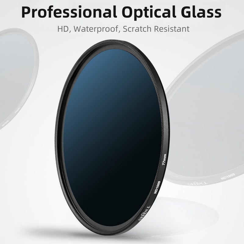 GREEN.L 58mm ND1000 Filter, Slim 10-Stop Fixed Neutral Density 58mm ND Filter for Long Exposure Photography - Image 5
